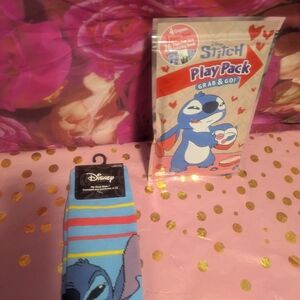 Disney Stitch Play Pack and Socks Set